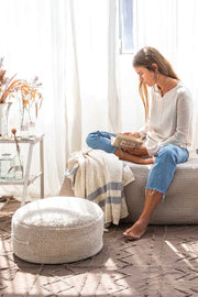 Natural washable Chill pouf - Lorena Canals