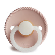 Rope Night Blush T2 natural rubber pacifier (6-18M) - FRIGG 