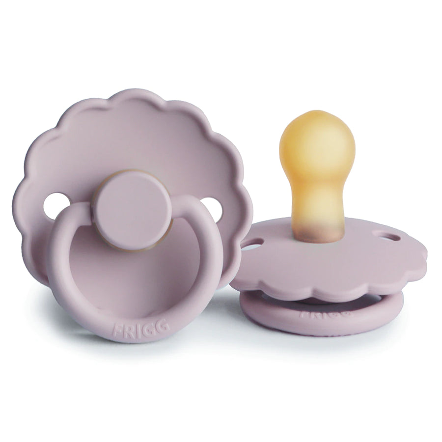 Natural rubber pacifier Daisy Soft Lilac T1 (0-6M) - FRIGG 