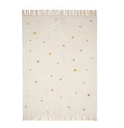 Dot Mixed Blue washable rug - Little dutch
