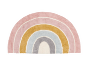 Rainbow Shape Pure Pink washable rug - Little dutch