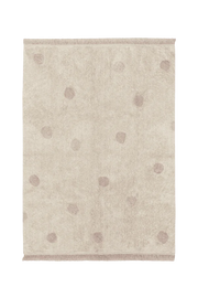 Tapis lavable Hippy Dots Natural Vintage nude - Lorena Canals