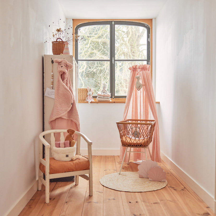Voile de lit Vintage 155cm Pale Pink - Jollein – Comptoir des Kids