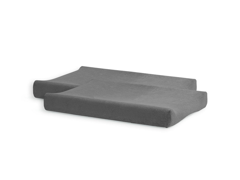 Pack of 2 Sponge changing mat covers 50x70cm | Storm Gray - Jollein