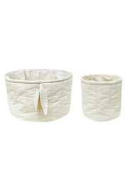 Set of two Natural quilted baskets - Lorena Canals 
