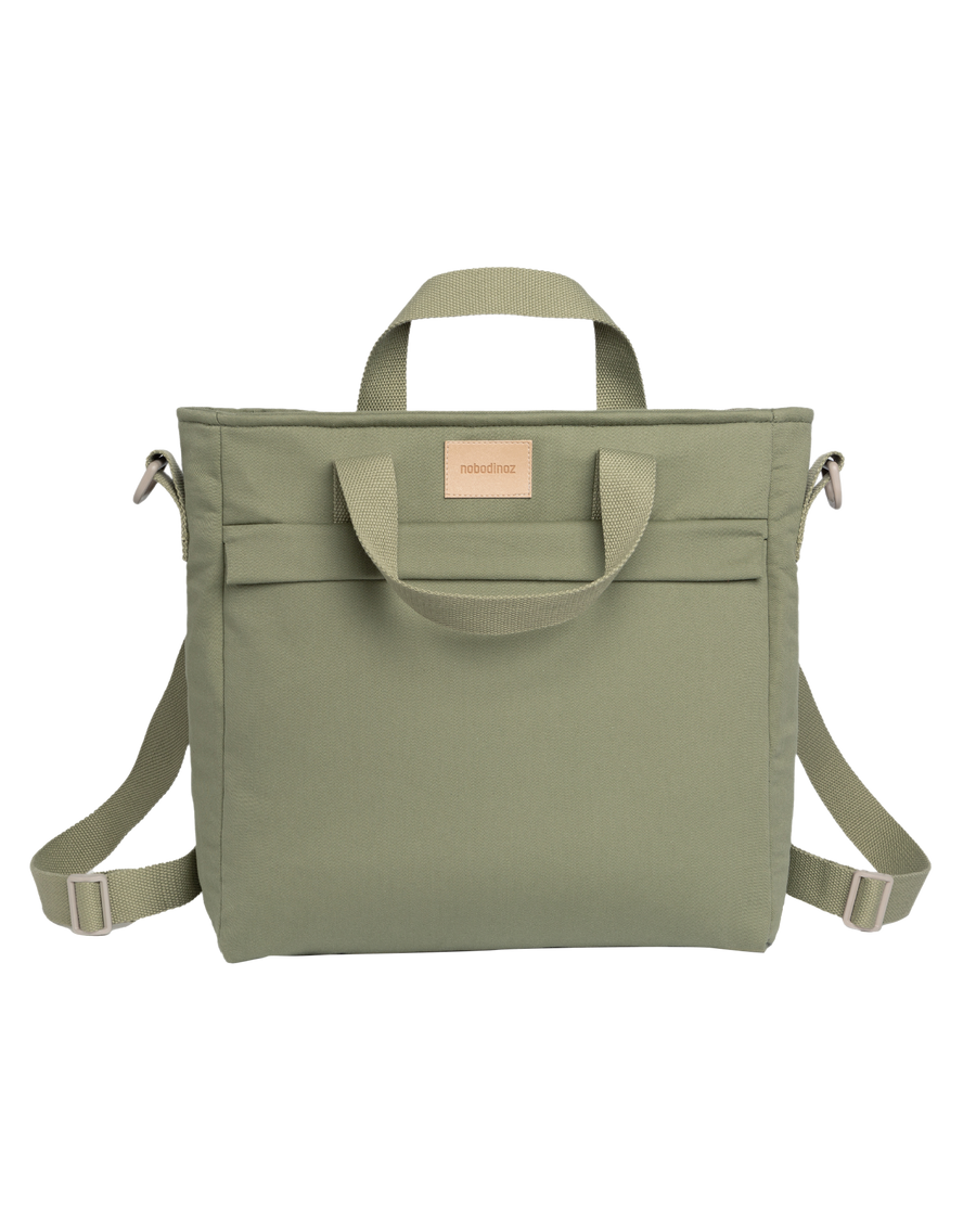 Sac à dos à langer imperméable Baby on the go | Olive Green - Nobodinoz
