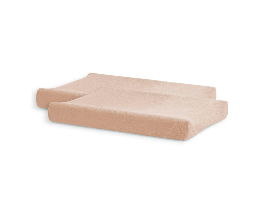Pack de 2 Housses de matelas à langer Éponge 50x70cm | Pale Pink - Jollein