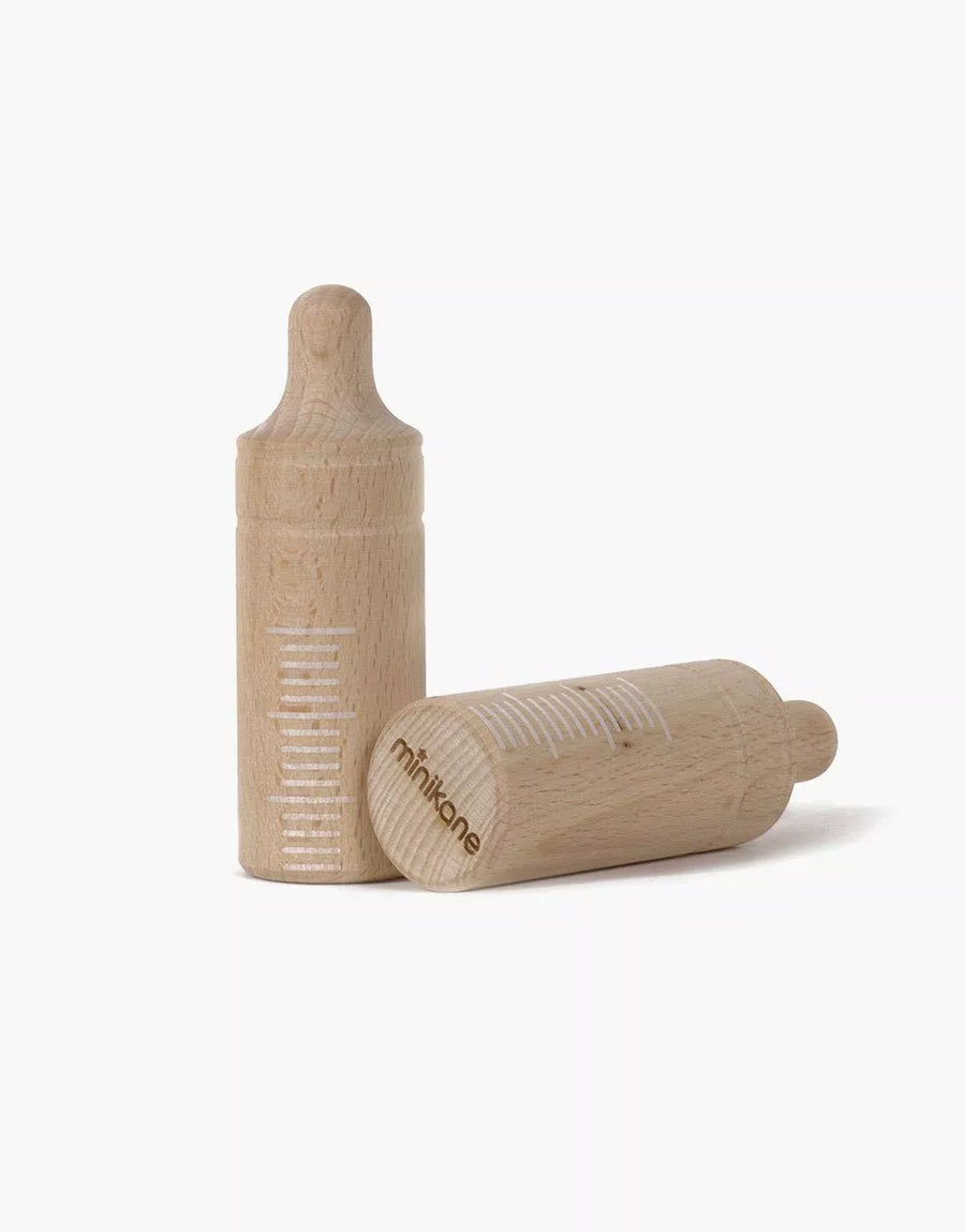 Bobby wooden baby bottle for doll - Minikane