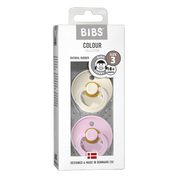 BIBS T3 fopspenen per 2 - Ivory &amp; Baby Pink