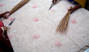 Washable rug Hippy Dots Natural Vintage nude - Lorena Canals