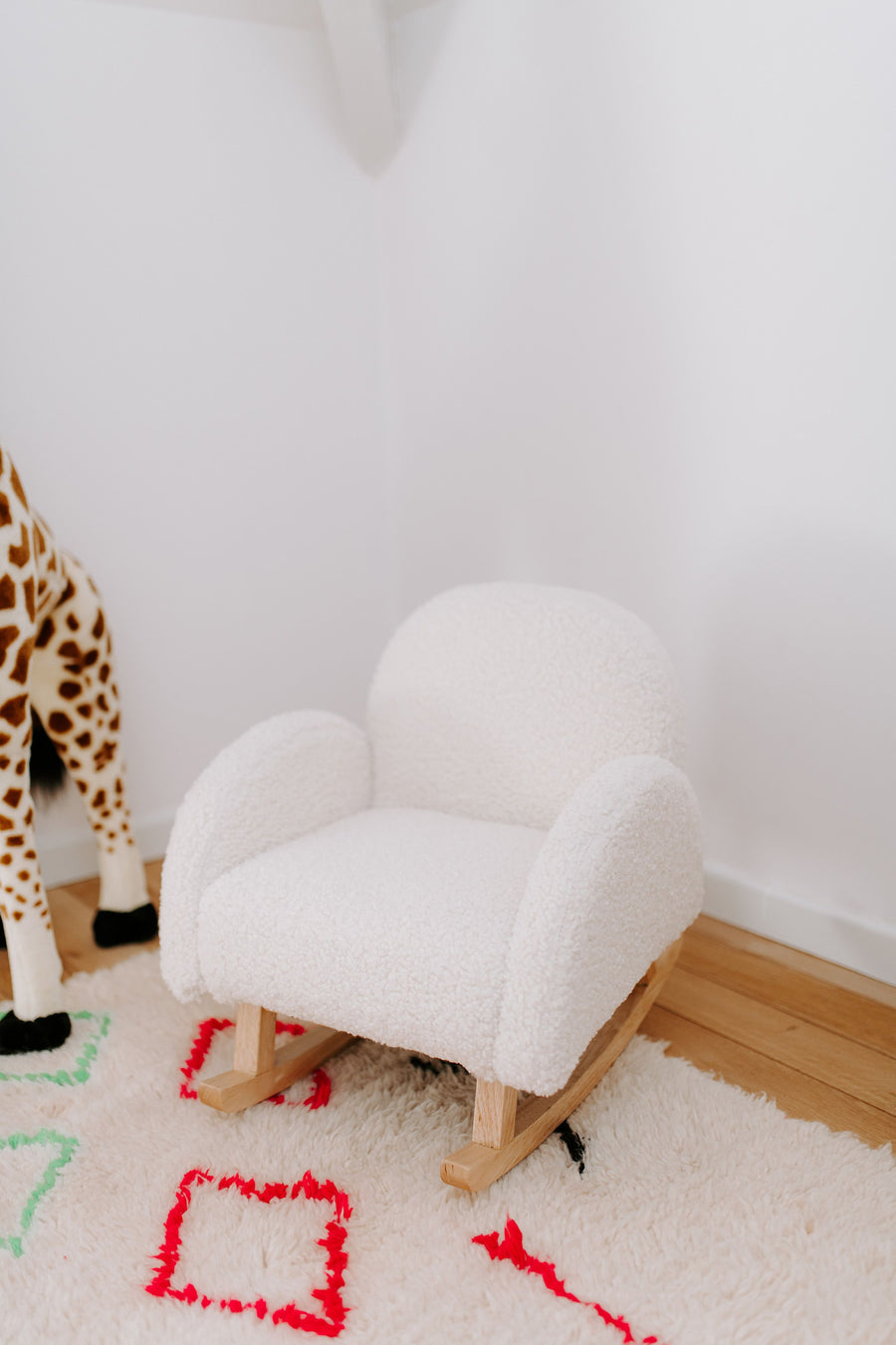 Teddy children's rocking chair Ecru / Natural - Childhome 