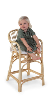 Chaise haute Montana Junior + Coussin Naturel  - Childhome