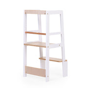 White/Natural Learning Tower - Childhome 