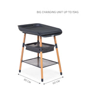 Evolux changing table | Natural/Anthracite - Childhome 