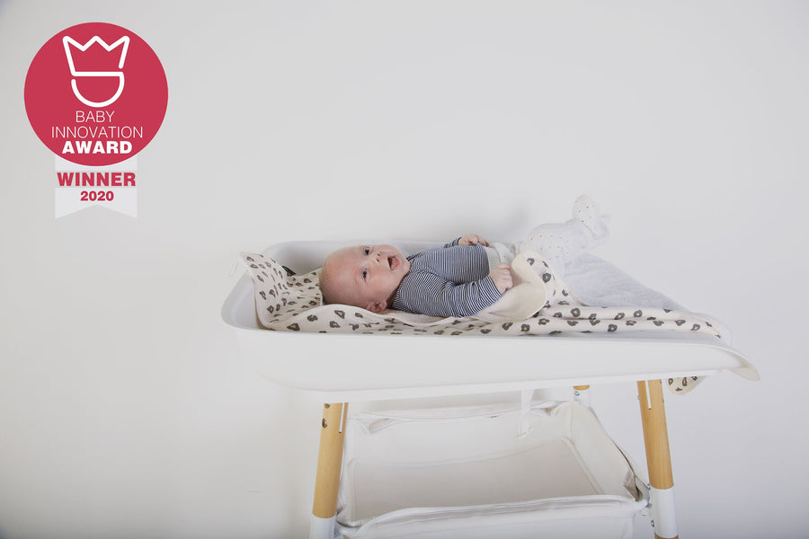 Plan à langer Evolux pour lit/parc bébé avec matelas à langer - blanc -  Childhome
