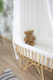 Suspended bed canopy + Ecru play mat | 120 x 120 x 230cm - Childhome 