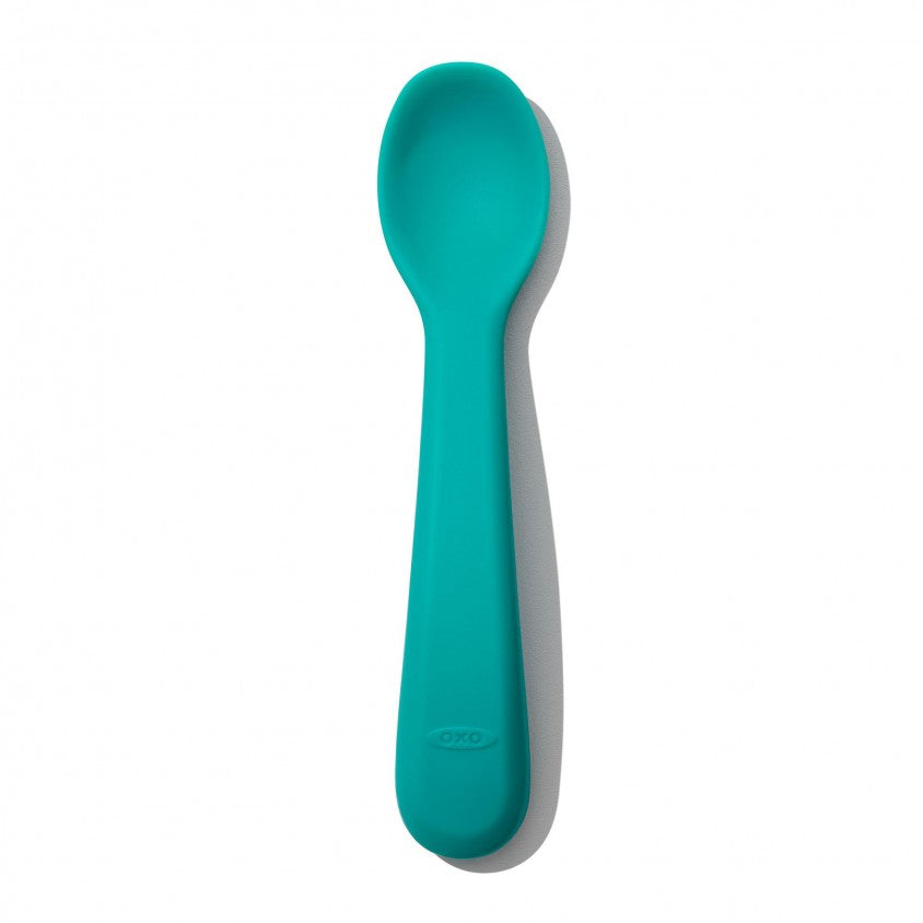 Set of 2 Teal silicone spoons - OXO TOT 