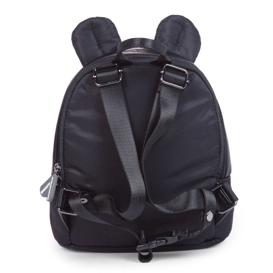 "My first bag" Quilted Black Backpack - Childhome