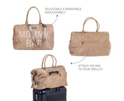 Mommy Bag Large - Matelassé Beige