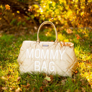 Mommy Bag Large - Gewatteerd Beige