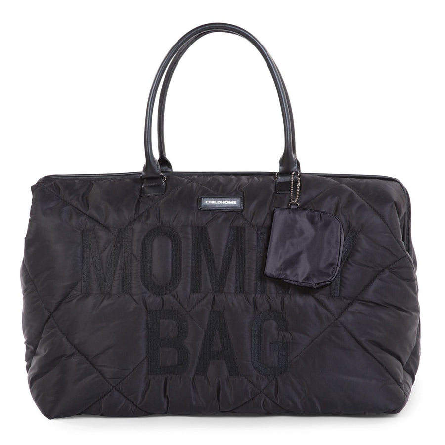 Mommy Bag Large - Gewatteerd Zwart