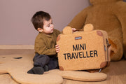 Teddy Brown Children's Mini Traveler Suitcase - Childhome