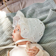 English Embroidery baby hat - Elodie details 