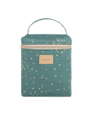 Hyde Park insulated bag for baby bottle and lunch | Gold Confetti Magic Green - Nobodinoz 