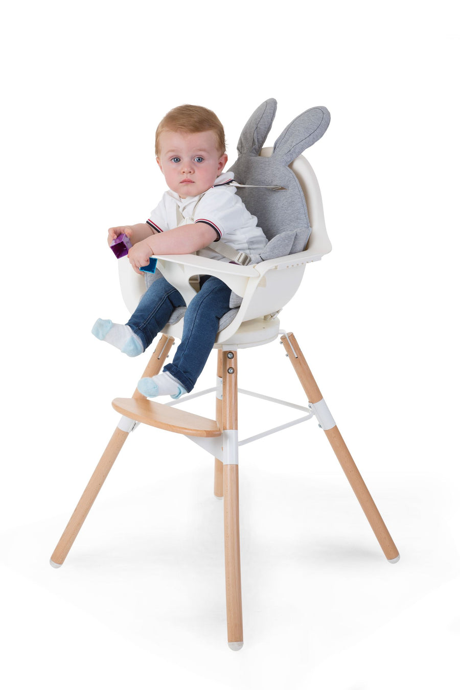 Universal chair cushion Rabbit jersey Gray - Childhome 