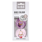 BIBS T3 fopspenen per 2 - Lavendel &amp; Baby Roze