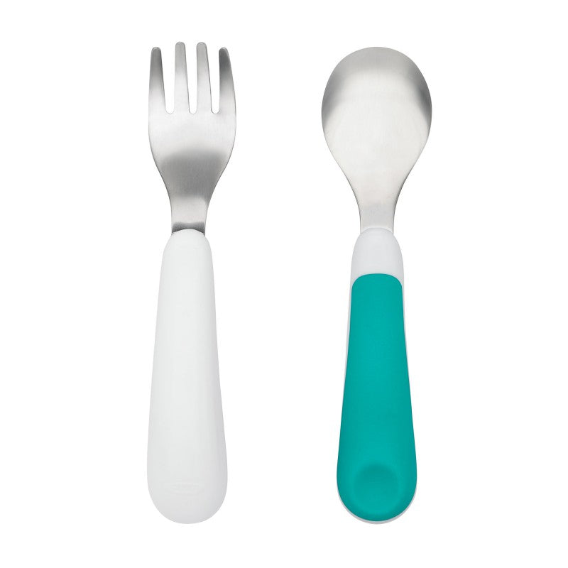 Fourchette & cuillère Teal - OXO TOT