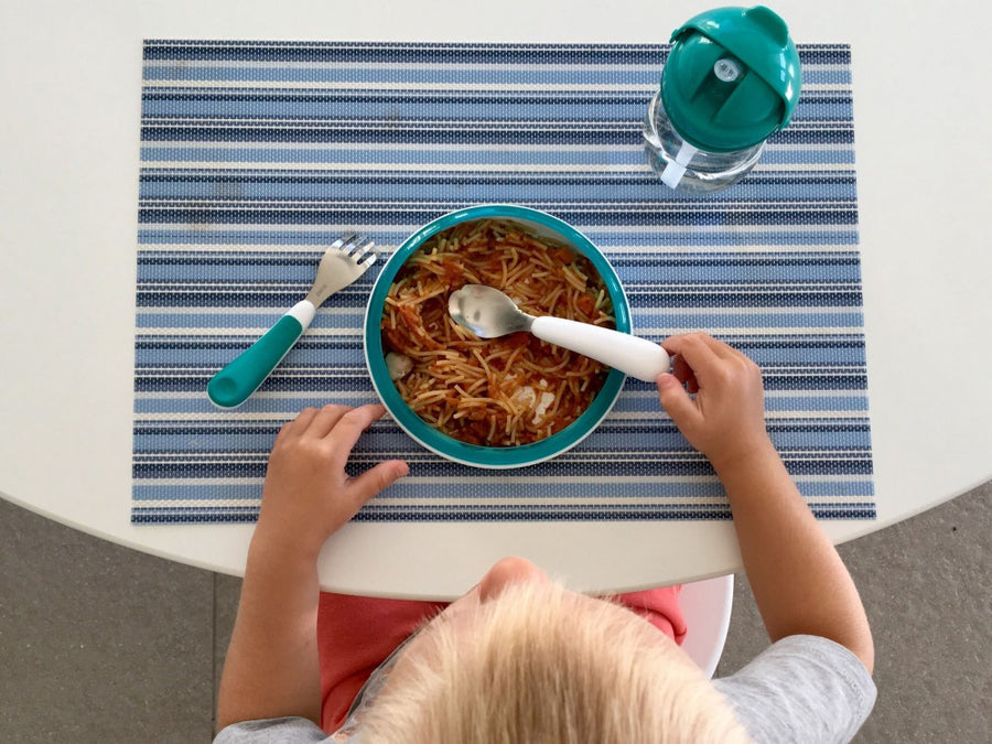 Teal fork &amp; spoon - OXO TOT 