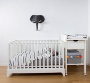 Adjustable baby bed 70 x 140cm MDF wood White - Childhome 