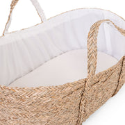 Moses basket + Handles + Mattress included | Natural sea grass - Childhome 