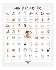 Affiche "Mes premières Fois" | Atelier Oranger - Les petites dates