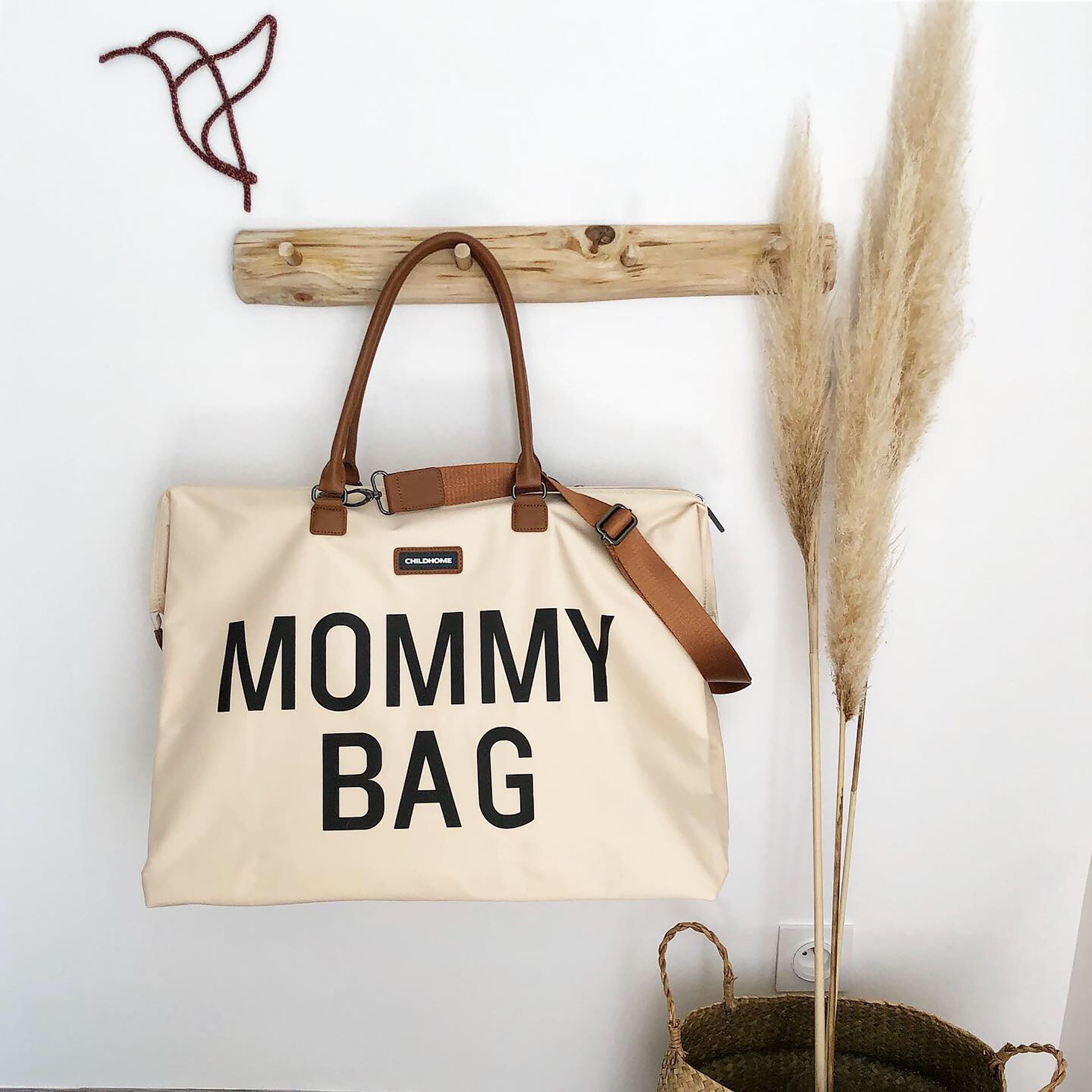 Mommy Bag Large - Ecru / Black 