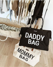 Mommy Bag Large - Ecru/Zwart
