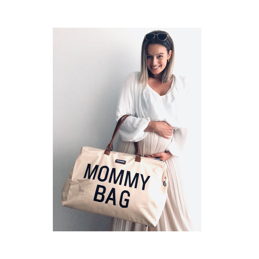 Mommy Bag Large - Écru / Noir