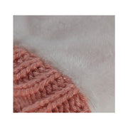 Moufles tricot rose doublées Groloudoux - Noukies