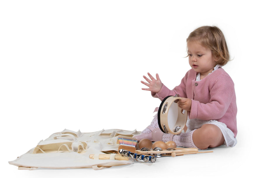 Muziekset 8 Instrumenten + Opvouwbare Canvas Organizer - Childhome