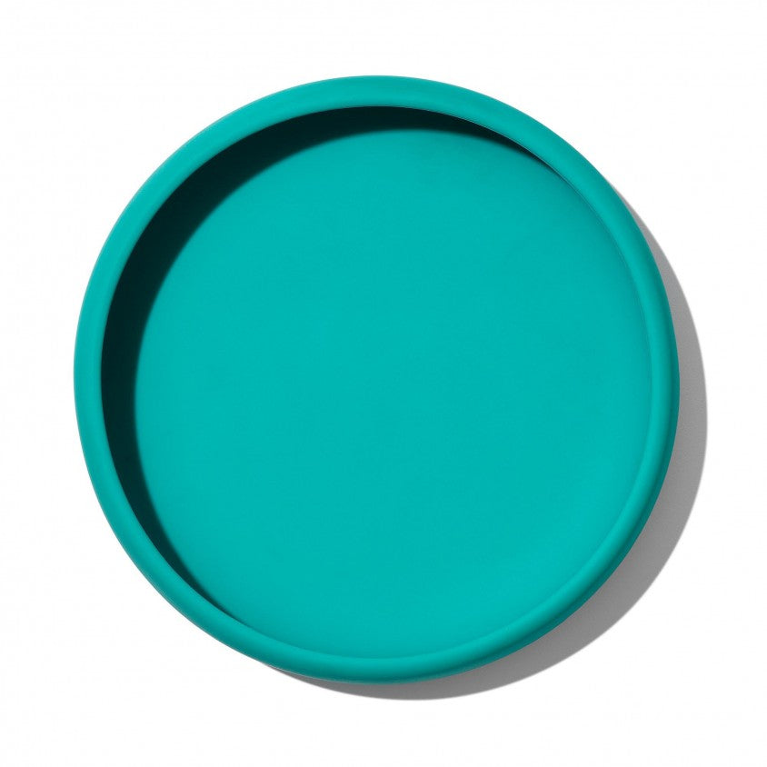 Groenblauw siliconen bord - OXO TOT