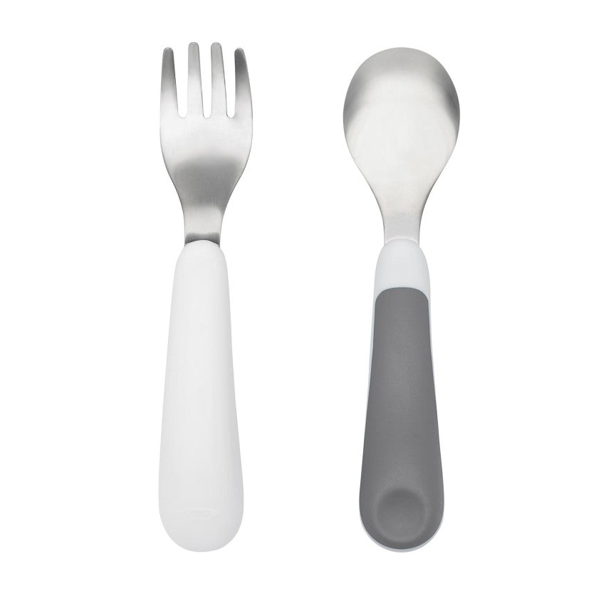 Fork &amp; spoon Gray - OXO TOT 