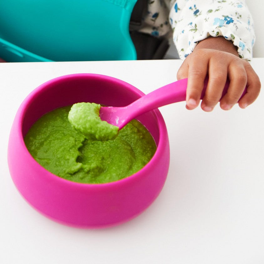 Pink silicone bowl - OXO TOT 