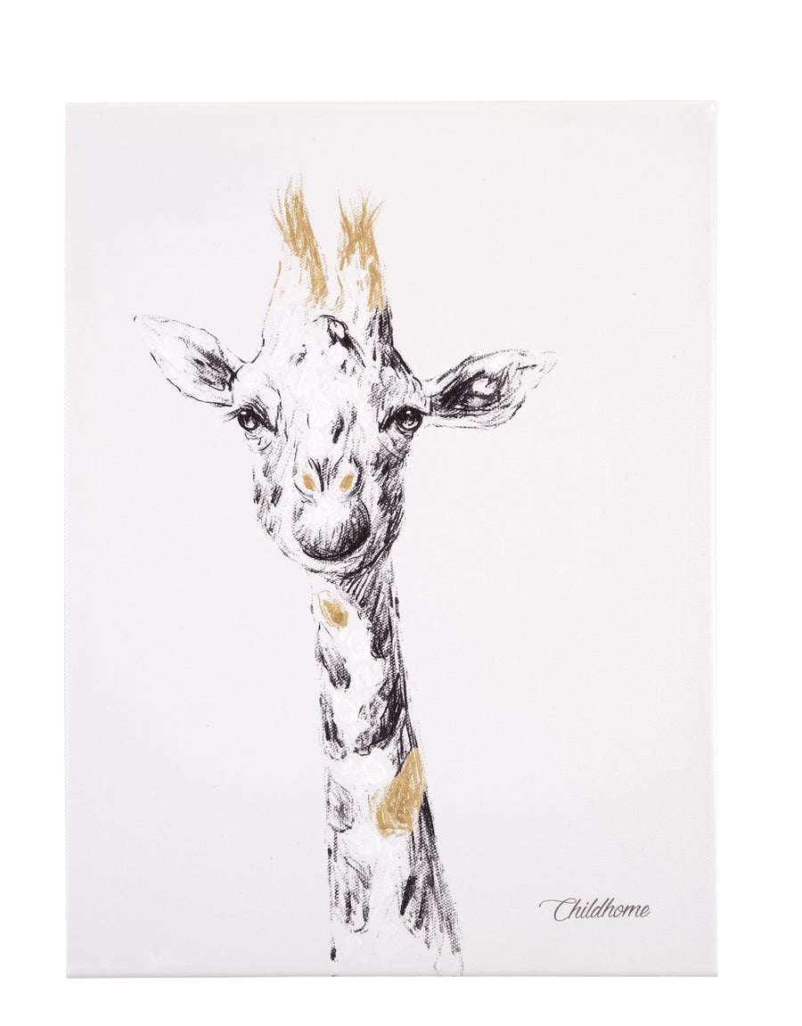 Schilderij Giraf + Goud - Childhome
