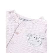 Sleep-well pajamas in Pink Organic Cotton jersey - Noukies 