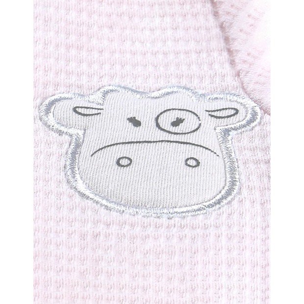 Sleep-well pajamas in Pink Organic Cotton jersey - Noukies 
