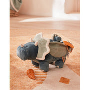 Ops activity soft toy in Veloudoux and organic cotton muslin Blue - Noukies